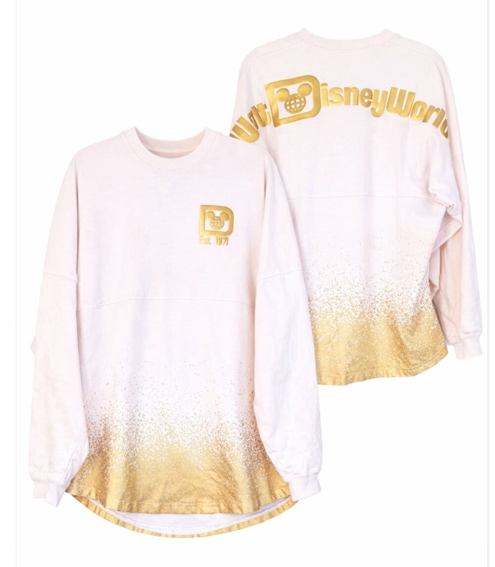 Disney Spirit Jersey Walt Disney World Gold Ombre Pink Large